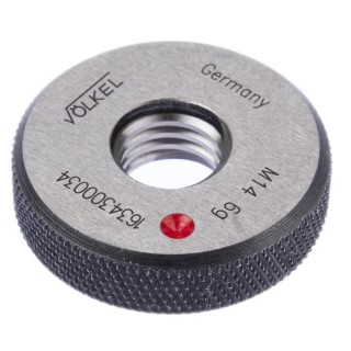 Volkel M14 x 2 Tapered Ring Gauge, 2 mm Pitch Diameter, 6g Tolerance 16343