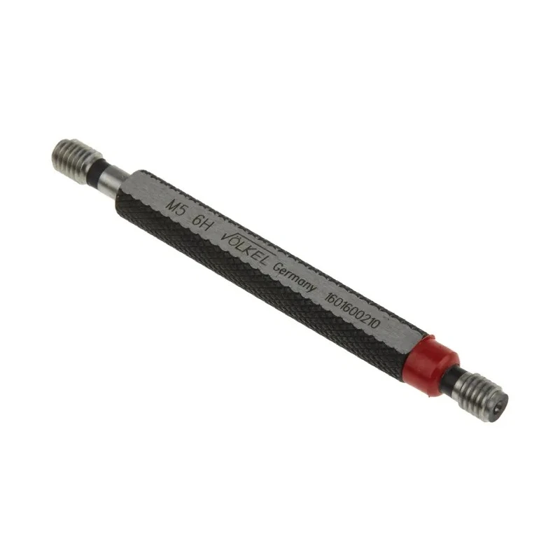 Volkel M5 x 0.8 Plug Thread Plug Gauge Double Ended Tapered 6h Tolerance 0.8 mm Pitch Diameter 16016