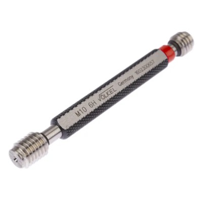 Volkel M10 x 1.5 Tapered Double Ended Plug Thread Plug Gauge, 1.5 mm Pitch Diameter 16023