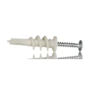 RS PRO White Nylon Plasterboard Fixing Length 40mm Maximum Fixing Thickness 10mm 177-6985