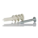 RS PRO White Nylon Plasterboard Fixing Length 40mm Maximum Fixing Thickness 10mm 177-6985