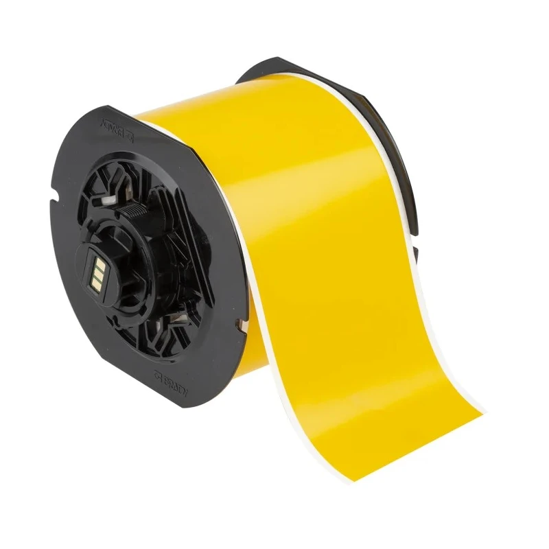 Brady Yellow Thermal Transfer Printer Label Roll 75 mm Width, 30.5 m Length B30C-3000-7569-YL