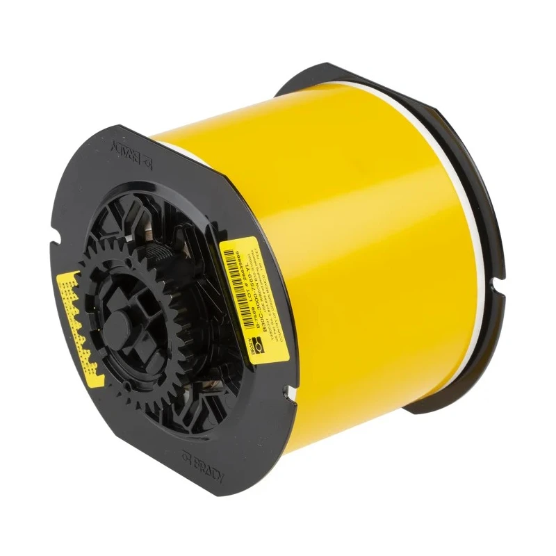 Brady Yellow Thermal Transfer Printer Label Roll 75 mm Width, 30.5 m Length B30C-3000-7569-YL