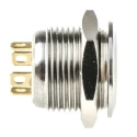 RS PRO Illuminated Momentary Panel Push Button Switch, 16 mm Cutout, SPST, Green LED, IP67, 36 V dc 175-9201