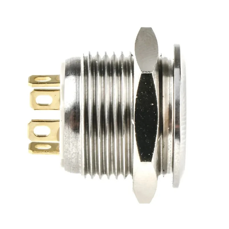 RS PRO Illuminated Momentary Panel Push Button Switch, 16 mm Cutout, SPST, Green LED, IP67, 36 V dc 175-9201