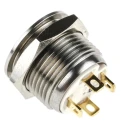 RS PRO Illuminated Momentary Panel Push Button Switch, 16 mm Cutout, SPST, Green LED, IP67, 36 V dc 175-9201