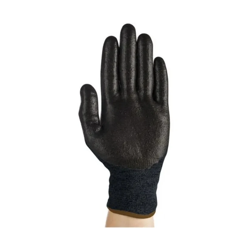 Ansell HyFlex 11-542 Black Nitrile Coated Kevlar Cut Resistant Work Gloves Size 10 11542100