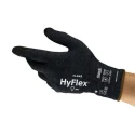 Ansell HyFlex 11-542 Black Nitrile Coated Kevlar Cut Resistant Work Gloves Size 10 11542100