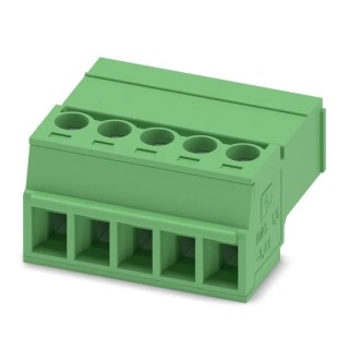 Phoenix Contact Pluggable Terminal Block 5-Contact, 3.81 mm Pitch, 1 Row, Polyamide Housing, 8A Current, 320V Voltage 1857919