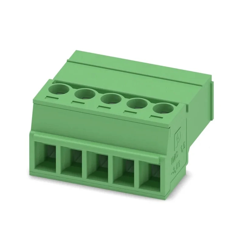 Phoenix Contact Pluggable Terminal Block 5-Contact, 3.81 mm Pitch, 1 Row, Polyamide Housing, 8A Current, 320V Voltage 1857919
