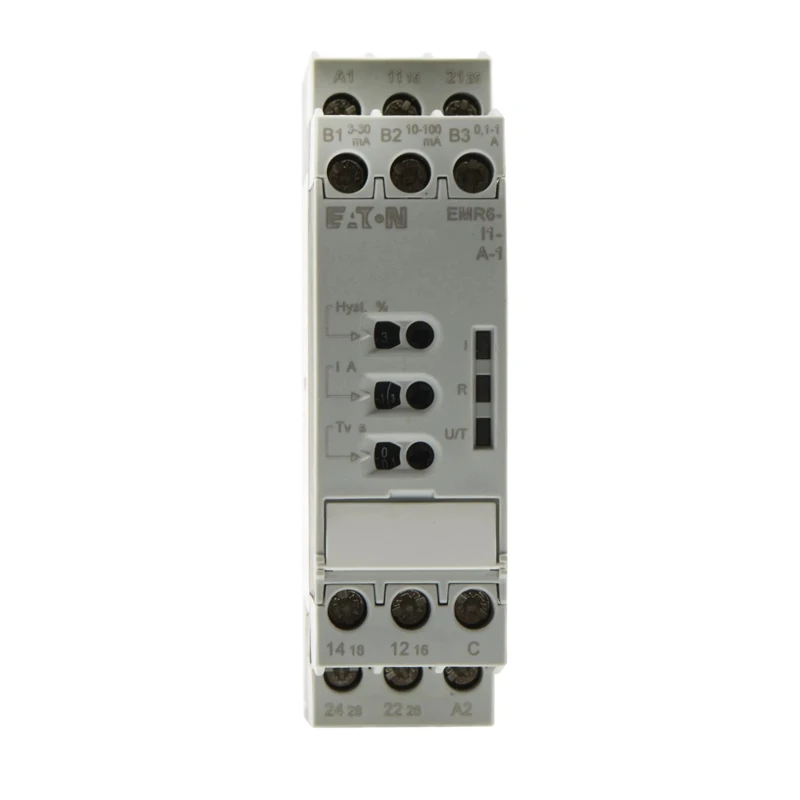 Eaton 1 Phase Monitoring Relay CO Contact Configuration DIN Rail Mount, 1A Max Current, IP50/IP20, 78mm x 184790 EMR6-I1-A-1