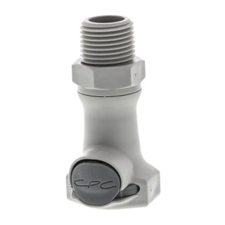 Colder Products Hose Connector Threaded 1/2 in Male Polypropylene Body 4.2 bar HFCD10812