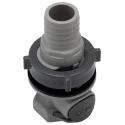 Colder Products Hose Connector 0.75 in ID Threaded Male Polypropylene Body Grey Color 4.2 bar Pressure HFCD161212