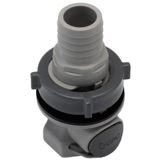 Colder Products Hose Connector 0.75 in ID Threaded Male Polypropylene Body Grey Color 4.2 bar Pressure HFCD161212
