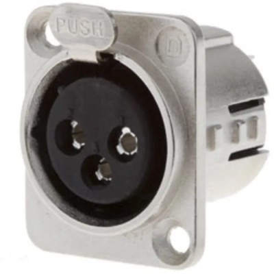 Deltron Panel XLR Connector, Straight Orientation, 5 Way, Female, Silver Plating, 50V ac, 7.5A Current 718-0500