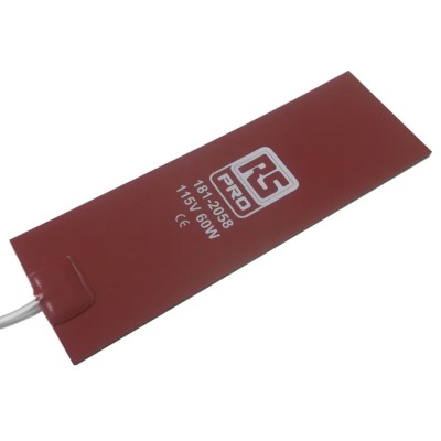 RS PRO Silicone Heater Mat, Rectangle 6 in x 2 in, 60 W, 115 V AC 181-2058