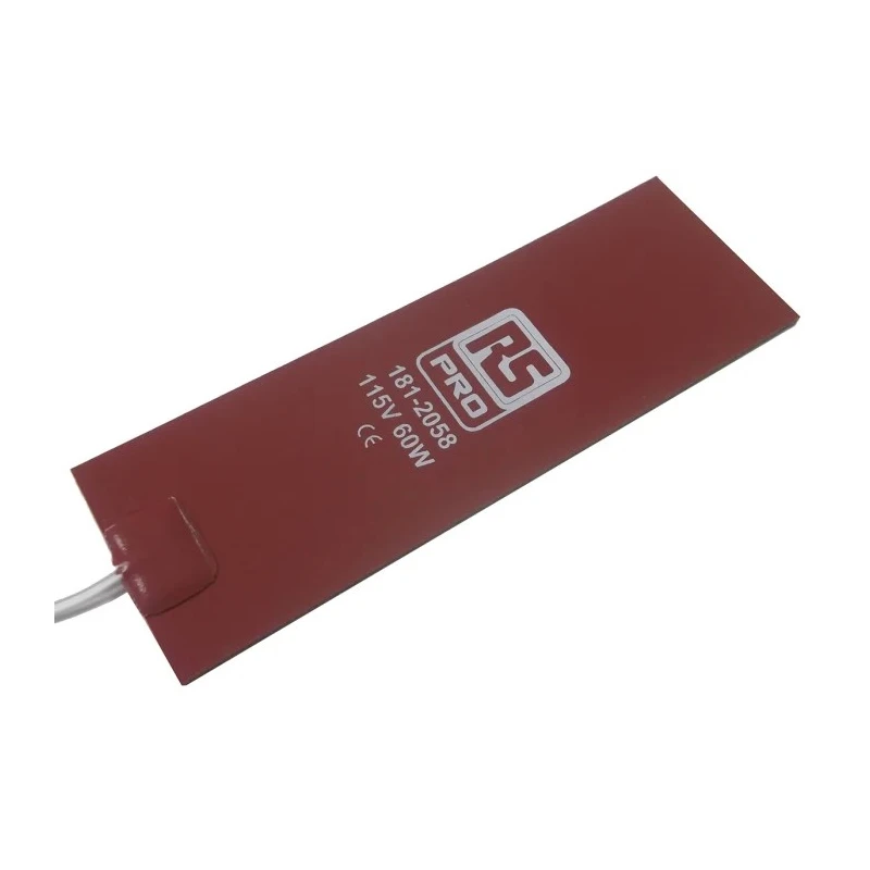 RS PRO Silicone Heater Mat, Rectangle 6 in x 2 in, 60 W, 115 V AC 181-2058
