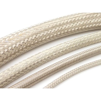 RS PRO Expandable Braided Tin Plated Copper Cable Sleeve 100m Length 3.5mm to 7.5mm Diameter 181-2020
