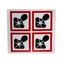 RS PRO Hazard & Warning Label GHS Hazardous to Health, White Gloss Polymeric Vinyl, English 100 x 100 mm 181-2254