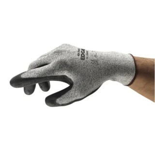 Ansell Edge Grey Nylon Work Gloves Size 10 Polyurethane Coating 2 Gloves Set 48705100