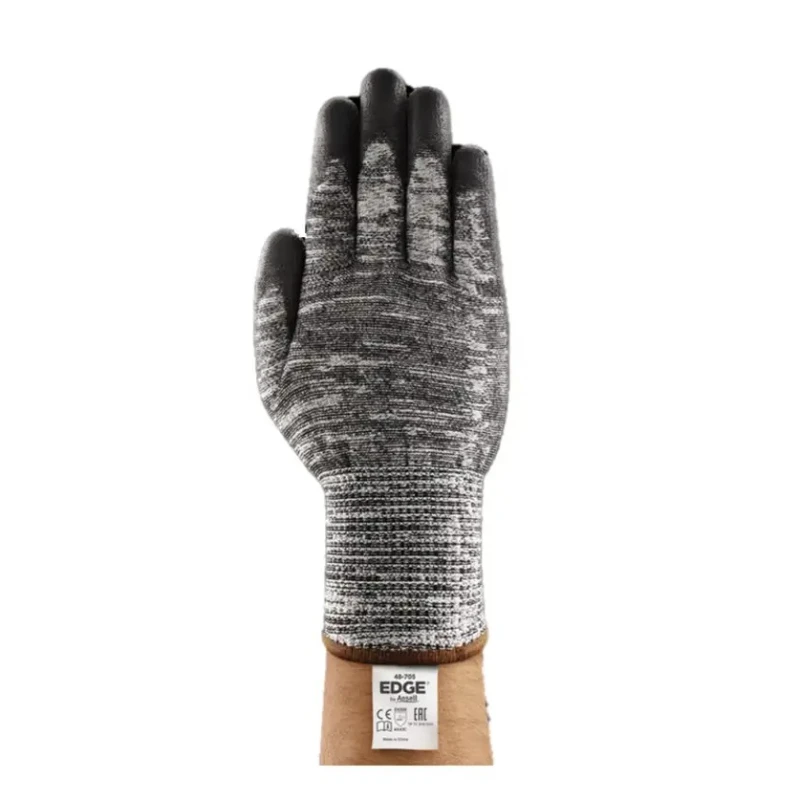 Ansell Edge Grey Nylon Work Gloves Size 10 Polyurethane Coating 2 Gloves Set 48705100