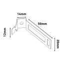 RS PRO Galvanised Steel Conduit Clip, Natural Finish, Model 182-3857