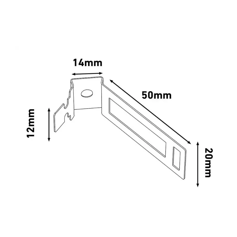 RS PRO Galvanised Steel Conduit Clip, Natural Finish, Model 182-3857