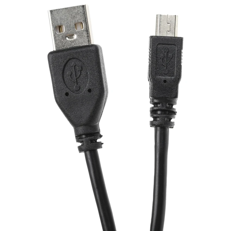 RS PRO IC Socket USB Cable Male USB Type A to Male Mini USB Type B Black 500 mm 182-8490