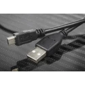RS PRO IC Socket USB Cable Male USB Type A to Male Mini USB Type B Black 500 mm 182-8490