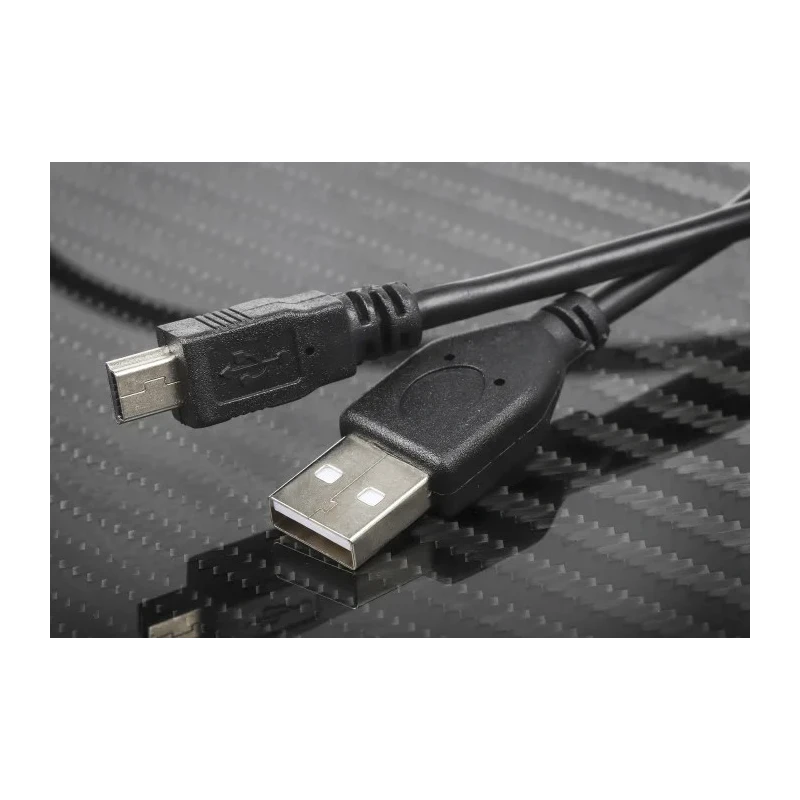 RS PRO IC Socket USB Cable Male USB Type A to Male Mini USB Type B Black 500 mm 182-8490