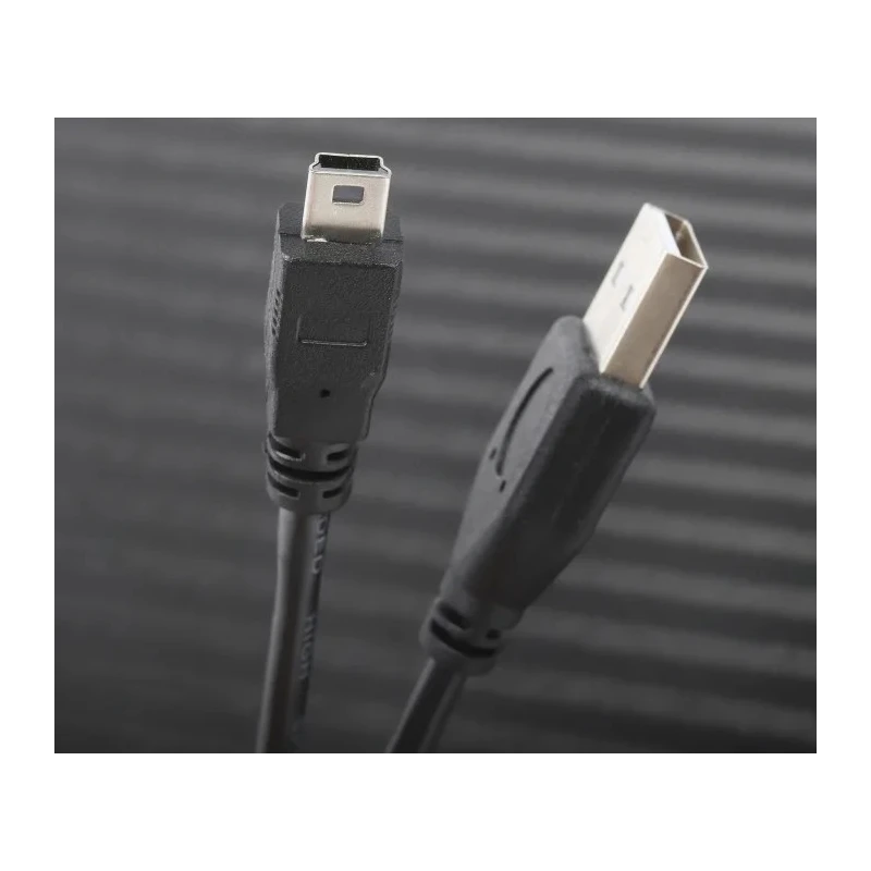 RS PRO IC Socket USB Cable Male USB Type A to Male Mini USB Type B Black 500 mm 182-8490
