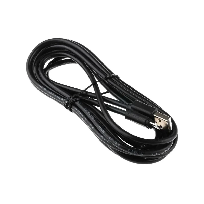 RS PRO IC Socket USB Cable Male USB Type A to Male Micro USB Type B USB 2.0 3 m 182-8497