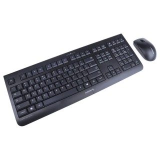 Cherry DW 3000 Wireless Standard Keyboard & Mouse Set QWERTY USB Optical Mouse 104 Keys Black JD-0710EU-2