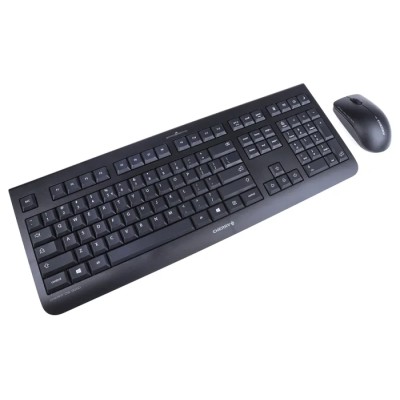 Cherry DW 3000 Wireless Standard Keyboard & Mouse Set QWERTY USB Optical Mouse 104 Keys Black JD-0710EU-2
