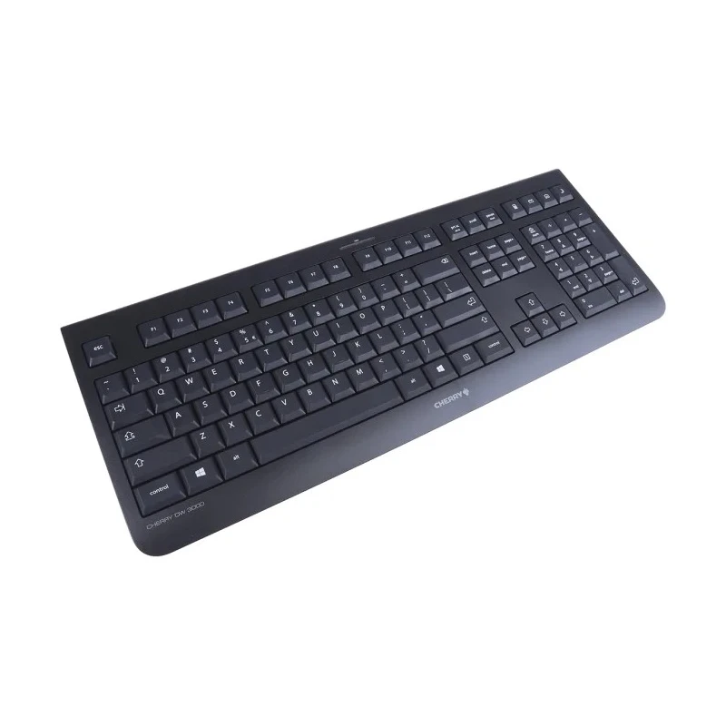 Cherry DW 3000 Wireless Standard Keyboard & Mouse Set QWERTY USB Optical Mouse 104 Keys Black JD-0710EU-2