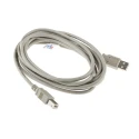 RS PRO IC Socket USB Cable Male USB Type A to Male USB B USB 2.0 Grey 3m 182-8833