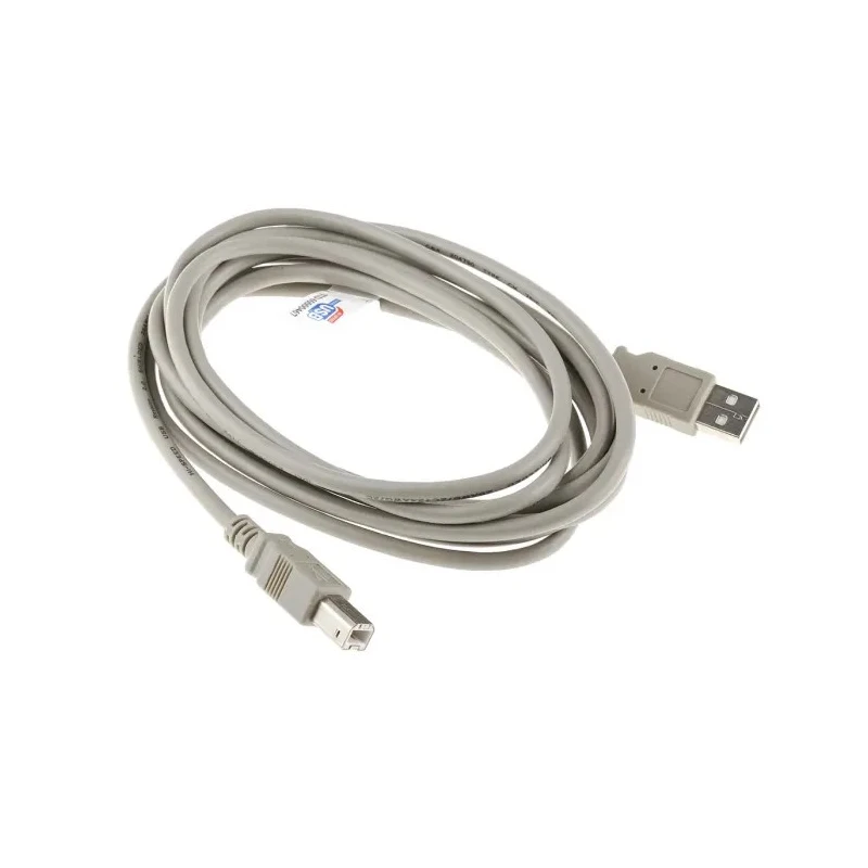 RS PRO IC Socket USB Cable Male USB Type A to Male USB B USB 2.0 Grey 3m 182-8833