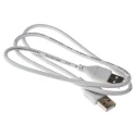 RS PRO IC Socket USB Cable Male USB Type A to Male USB Type A White 800 mm 182-8855