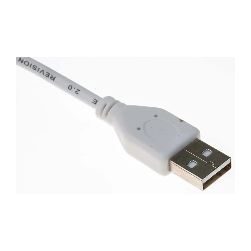 RS PRO IC Socket USB Cable Male USB Type A to Male USB Type A White 800 mm 182-8855
