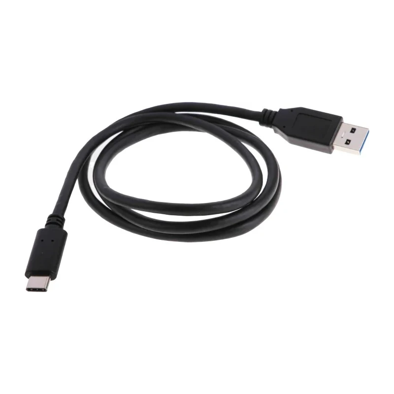 RS PRO IC Socket USB Cable Male USB Type C to Male USB 3.0 USB Type A Black 1m 182-8847
