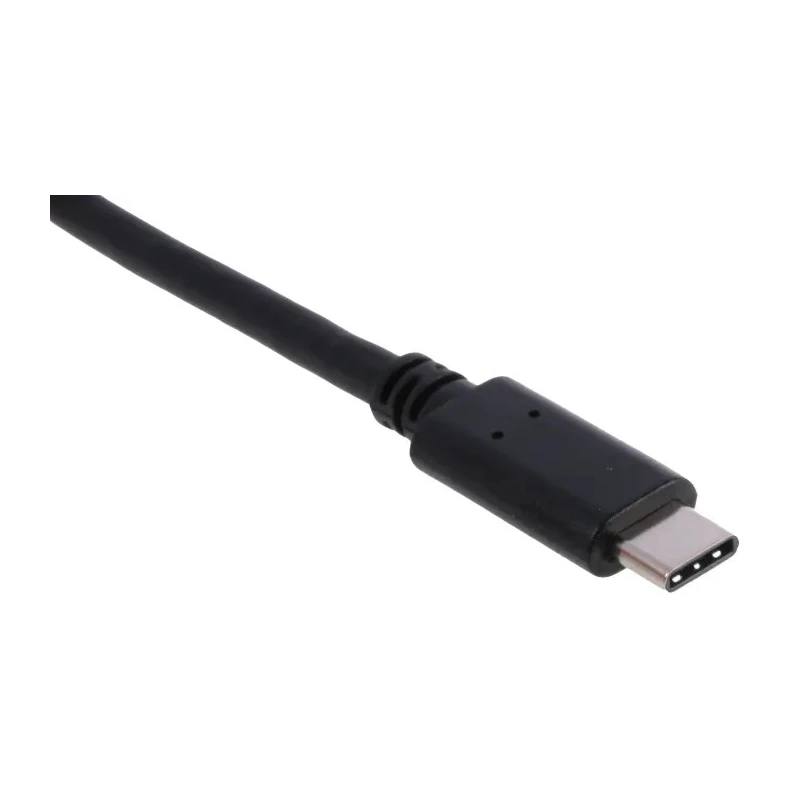 RS PRO IC Socket USB Cable Male USB Type C to Male USB 3.0 USB Type A Black 1m 182-8847