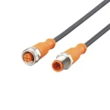 ifm electronic Sensor Actuator Cable Male 4 way M12 to Female 4 way M12, 5 m EVC014