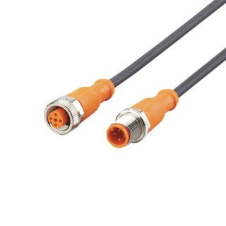 ifm electronic Sensor Actuator Cable Male 4 way M12 to Female 4 way M12, 5 m EVC014