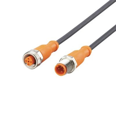 ifm electronic Sensor Actuator Cable Male 4 way M12 to Female 4 way M12, 5 m EVC014