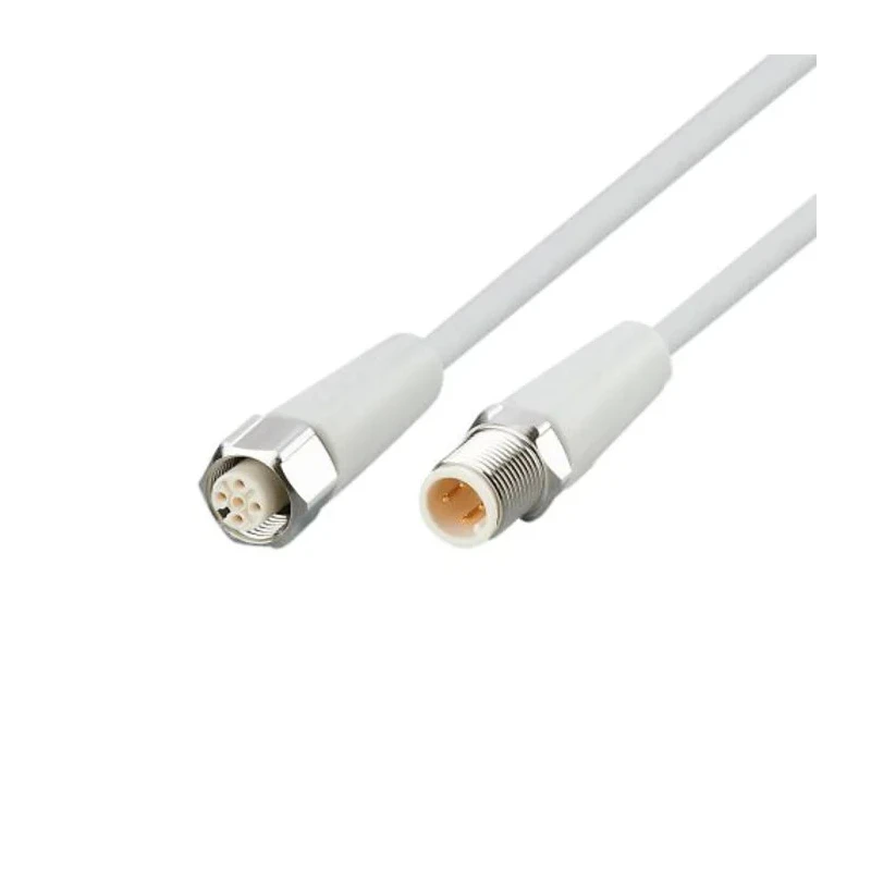 ifm electronic Sensor Actuator Cable Male 4 way M12 to Female 4 way M12, 5 m EVF044