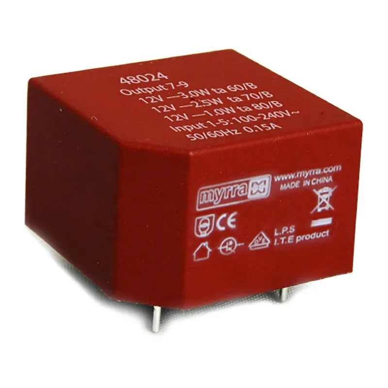 Myrra 24 V 5 Output PCB Transformer ENEC VDC CE UL RoHS 3 W 48027
