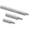 Wurth Elektronik Brass Hex Standoff M3 Thread Size, 16 mm Body Length, 8 mm Stud Length, Nickel Finish 971160354