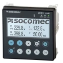 Socomec 3 Phase Digital Energy Meter DIRIS A40 Series, 96mm x 96mm Cutout, RS485 & Ethernet Modbus Communication 48250501