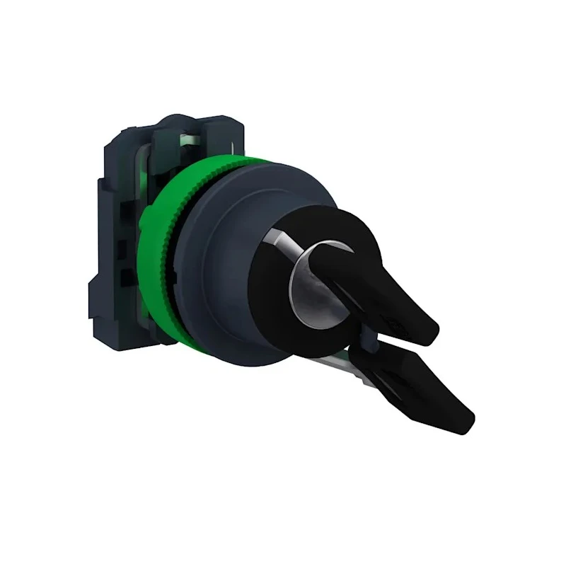 Schneider Electric IP67, IP69, IP69K, IP66 Key Switch SPST 2-Position 6A Screw Terminal XB5FG21