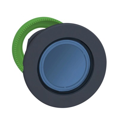 Schneider Electric Harmony Series Blue Maintained Plastic Push Button Head, 30 mm Cutout, 36.6 mm Diameter, IP66 ZB5FH063